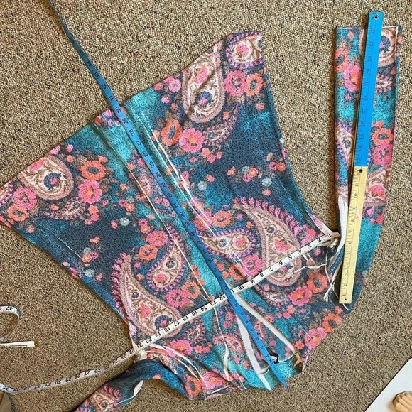 Mushka By Sienna Rose Boho Floral Open Cardigan Women Size L - Picture 3 of 6